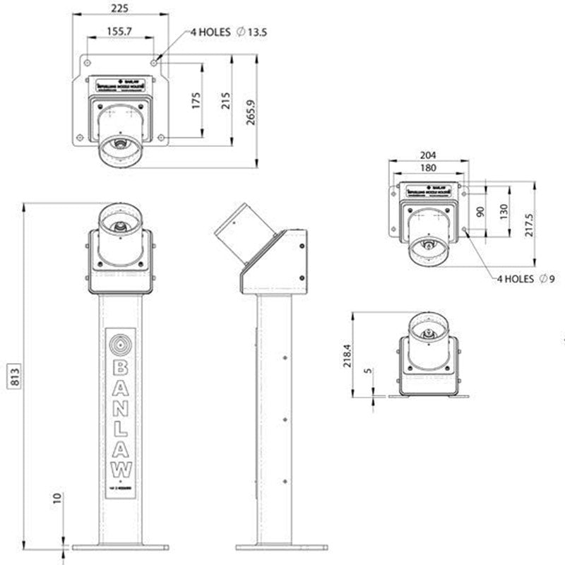 BANLAW Dry - Break Nozzle Holsters - GO Industrial - BFTNH203A