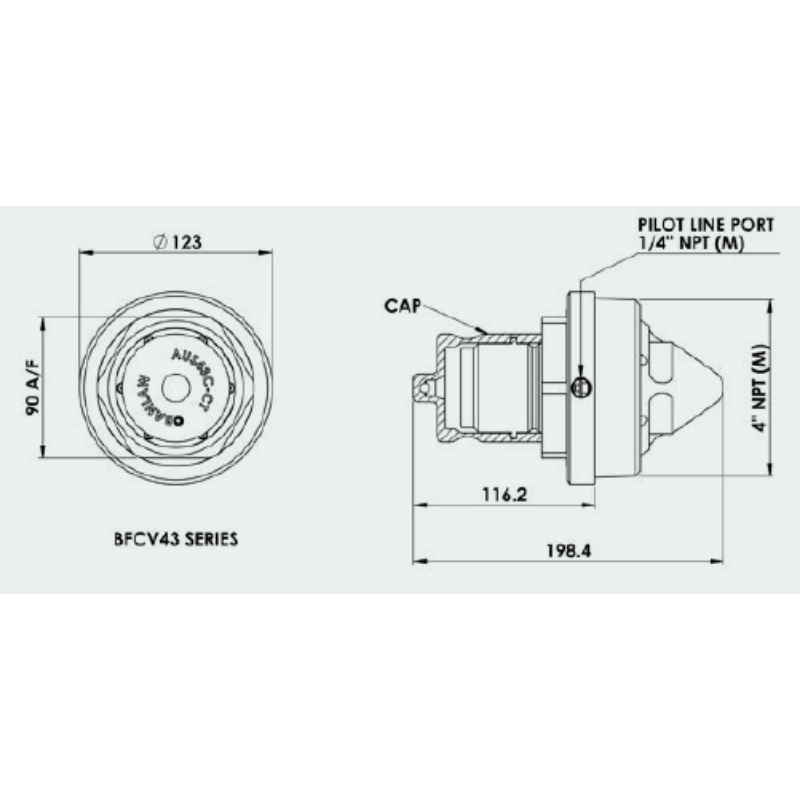 BANLAW Flow Control Valve 4" Overfill Protection FillSafe Power - GO Industrial - BFCV23