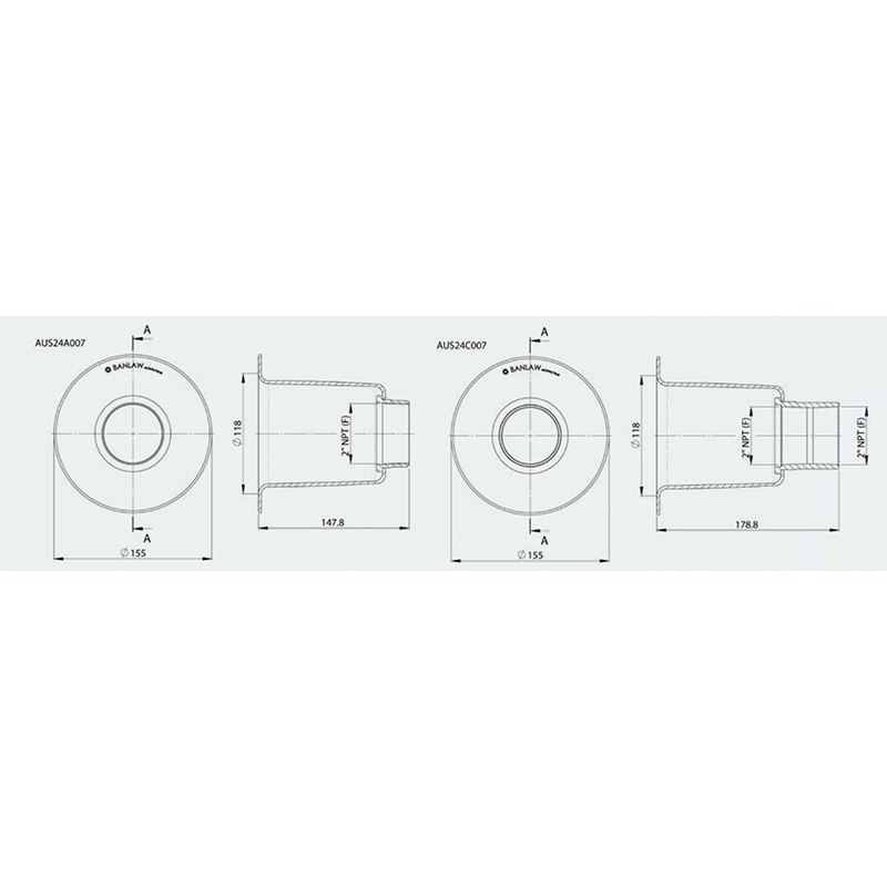 BANLAW Weld Mounted Shells - GO Industrial - AUS24A007