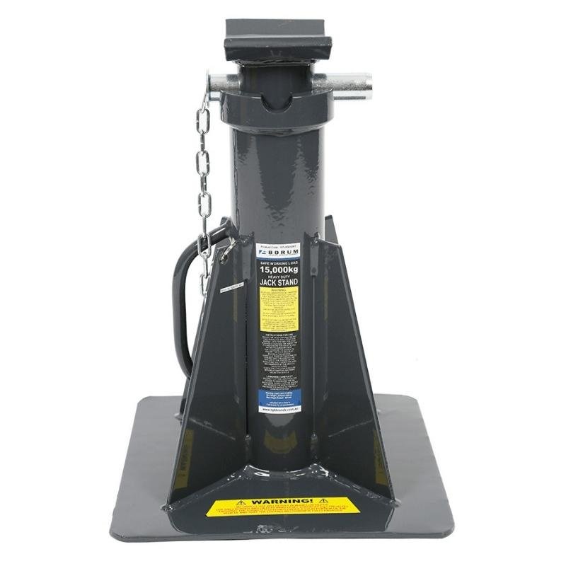 BORUM 15T Capacity Squat Jack Stands - GO Industrial - 15TJSSHORT