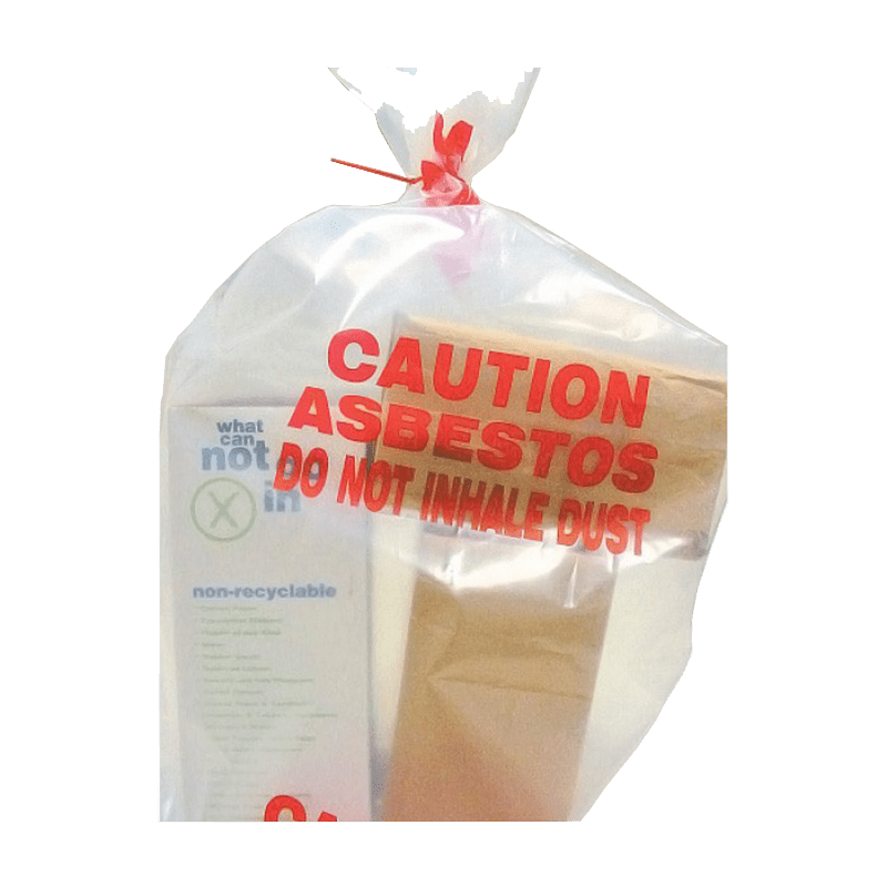 BRADY Asbestos Removal Bags Pack of 25 x 120L Bags - GO Industrial - 848469