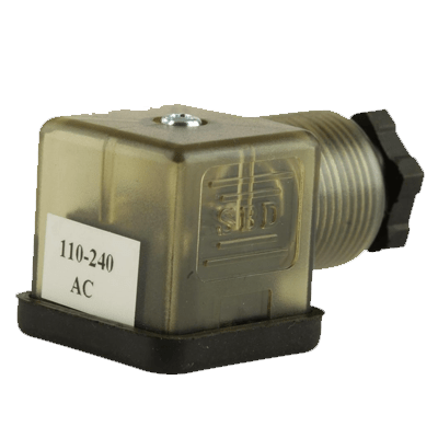 Din Plug Square 10 - 50v AC/DC LED - GO Industrial - DPSL - 6 - L - PG11