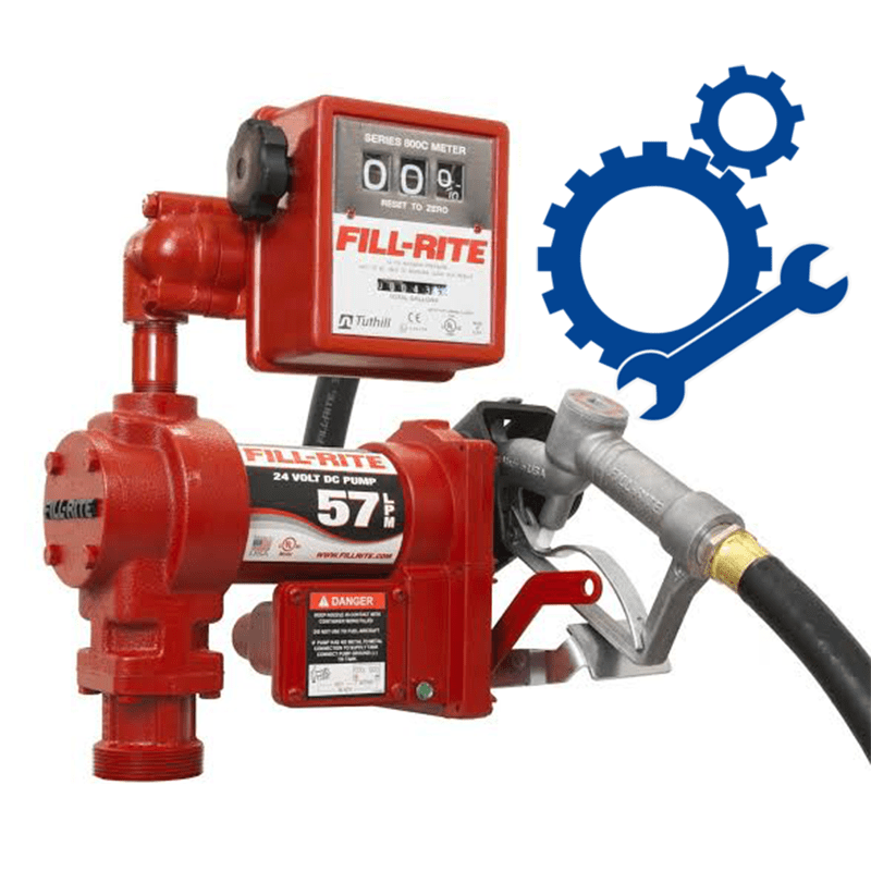 FILL - RITE 1200, 2400, 4200, 4400 Series Pump Kit 12V and 24V DC Rebuild Kit - GO Industrial - R14200KTF8739