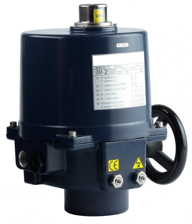 GO 0MM Double Acting Modulating Electric Actuator 240v AC - GO Industrial - 0M - 1M - 1LS