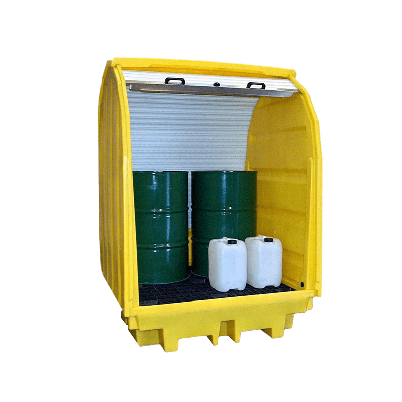 GO 4 Drum Spill Pallet Bund with Hard Cover - GO Industrial - TSSBP4RT