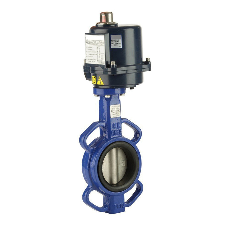 GO CI Body 316 SS Disc EPDM Liner BFDE Butterfly Valves Actuated Electric - GO Industrial - BFD50 - E