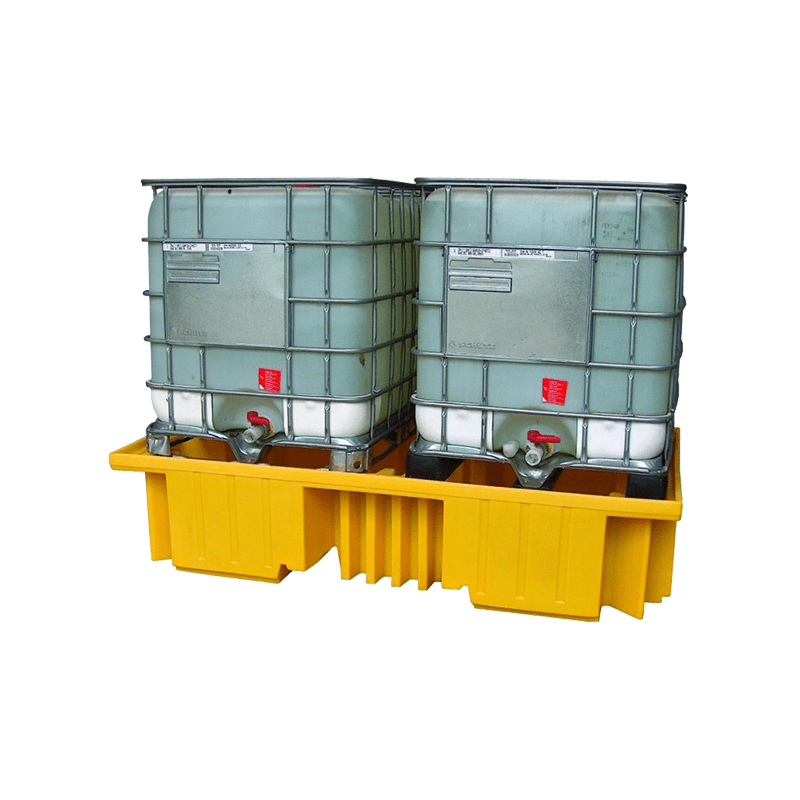 GO Dual IBC Spill Pallet Bund No Grate - GO Industrial - TSSBB4