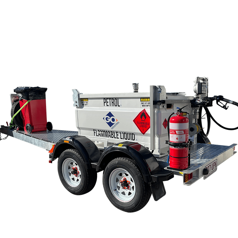 GO Fuel Trailer Self Bunded Dual Axle 500L - GO Industrial - SBSD500