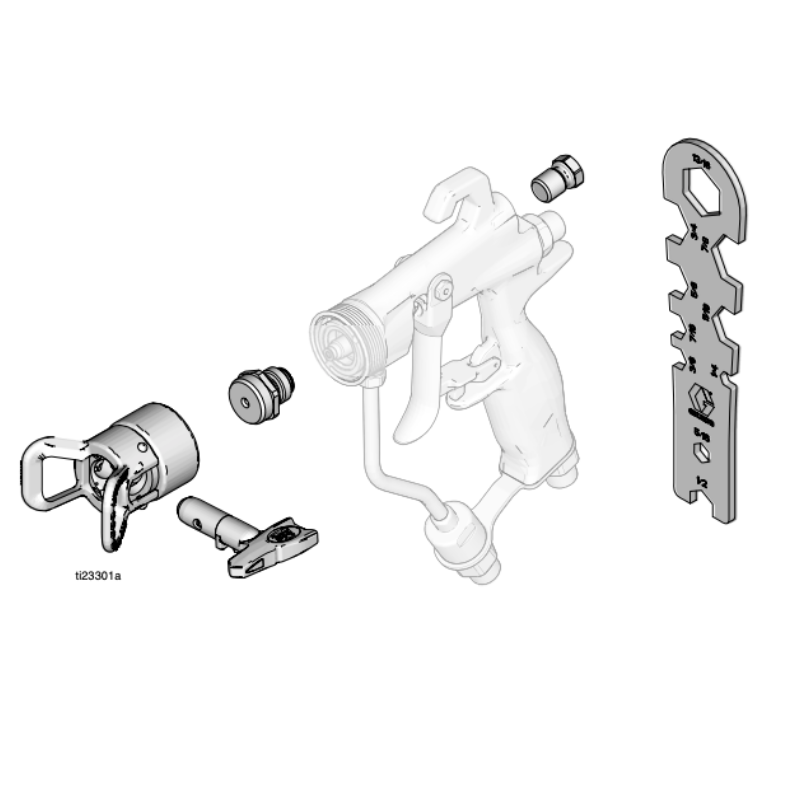 GRACO Conversion Kit Flat Tip to Rac X - GO Industrial - 24U616