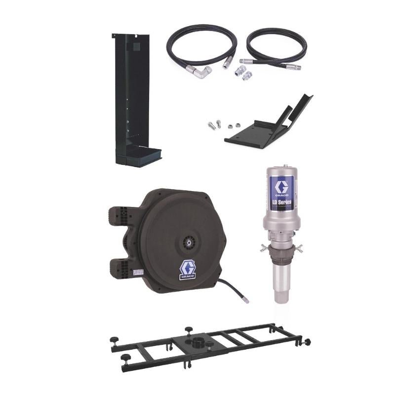 GRACO LD Series 3:1 Stationary 275 Gallon 1040 Liter Oil Pump Package Manual Meter Type - GO Industrial - 24H702