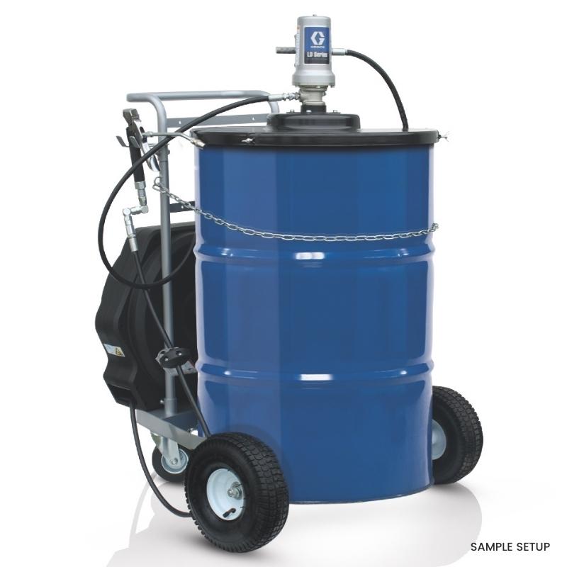 GRACO LD Series 50:1 Mobile Grease Pump Package 180kg - GO Industrial - 24J066