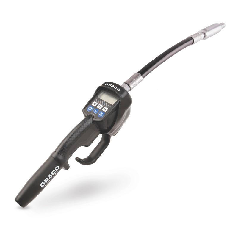GRACO LDP5 Electronic Preset Meter Flexible Extension 1/2" Inlet - GO Industrial - 258694