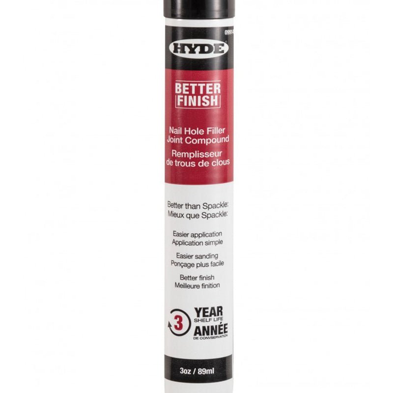 HYDE Better Finish Nail Hole Filler 3oz / 89ml - GO Industrial - 38JC09914
