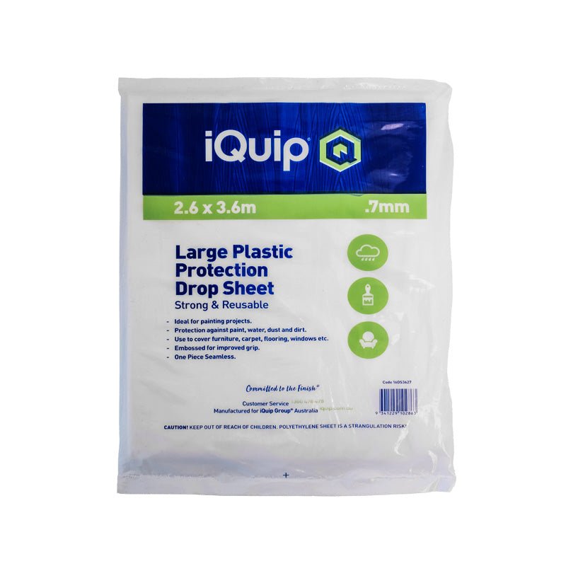 IQUIP Plastic Drop Sheet - GO Industrial - 16DS3627