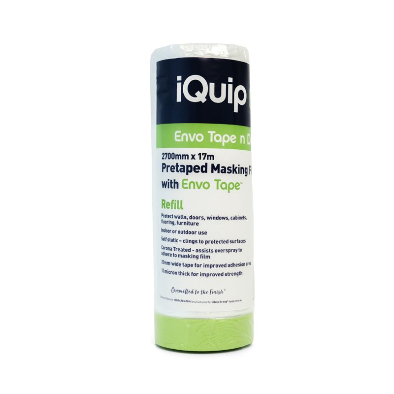 IQUIP Pre - taped Masking Film with Envo Tape Refills - GO Industrial - 16TMSE270017
