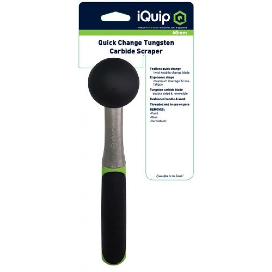 IQUIP Quick Change Tungsten Carbide Scraper with 60mm Blade - GO Industrial - 22QPS60