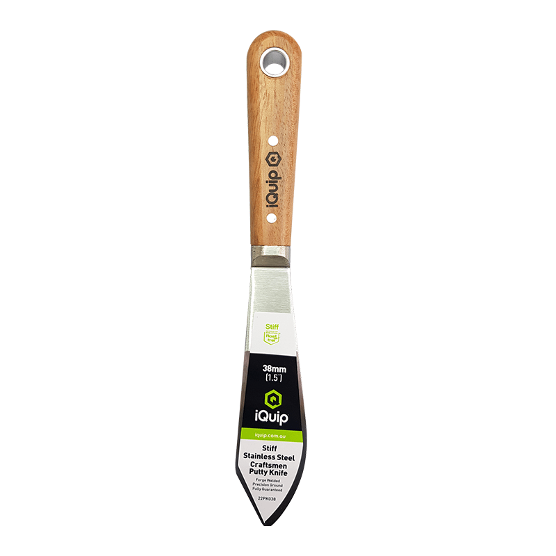 IQUIP Stiff Scraper Rosewood Handle Putty Knife - GO Industrial - 22PK038