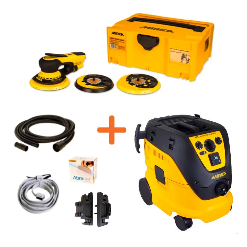 MIRKA DEROS & 1230M Extractor Pro Sanding Kit - GO Industrial - GOxMIRKAPROFESSIONALKIT