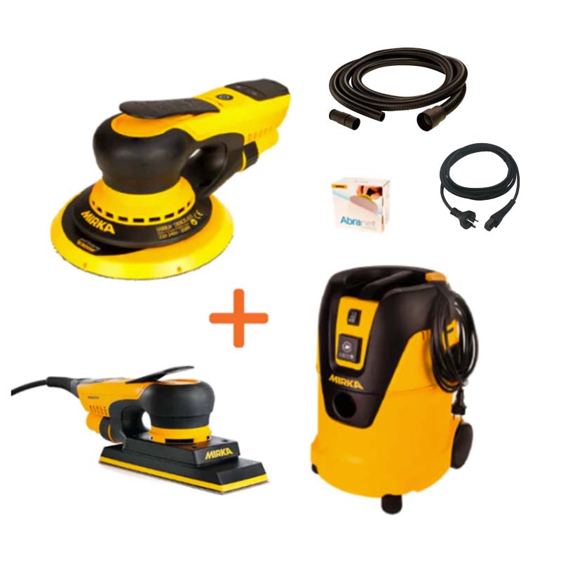 MIRKA DEROS, DEOS & 1025L Extractor & 10M Hose Walls & Floors Kit - GO Industrial - GOMIRKAINTERMEDIATE10M