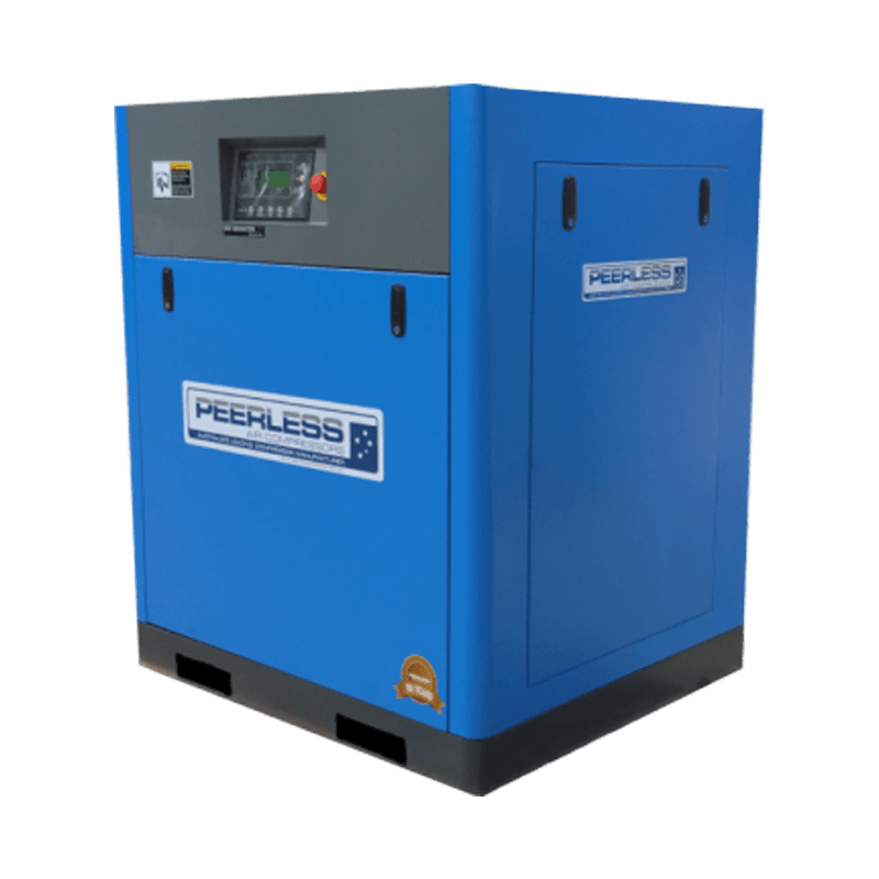 PEERLESS 30HP Rotary Screw Compressor 10 Bar Variable Speed - GO Industrial - HD30/10