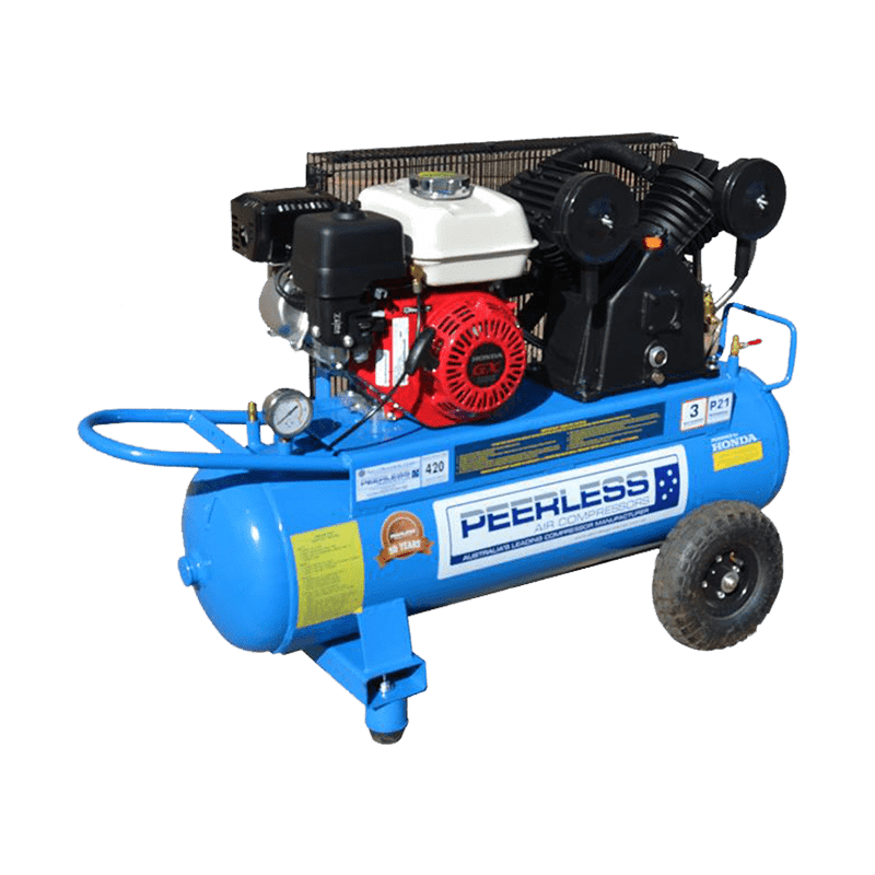 PEERLESS P21 Belt Drive Petrol Air Compressors - GO Industrial - 00560