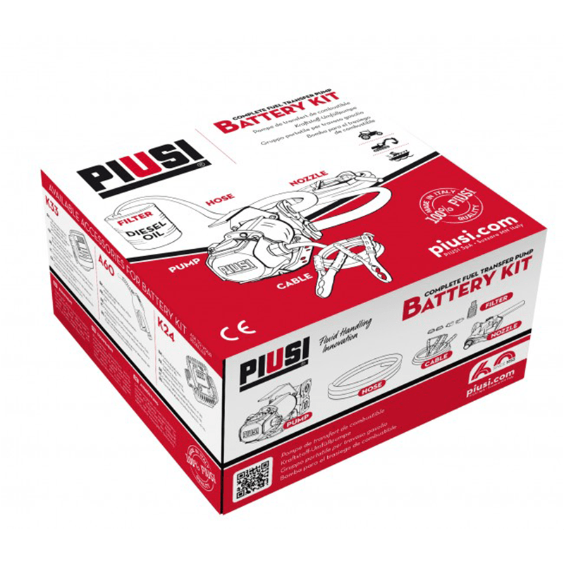 PIUSI Battery Kit 3000/12V Diesel Pump 50lpm - GO Industrial - F0022500C