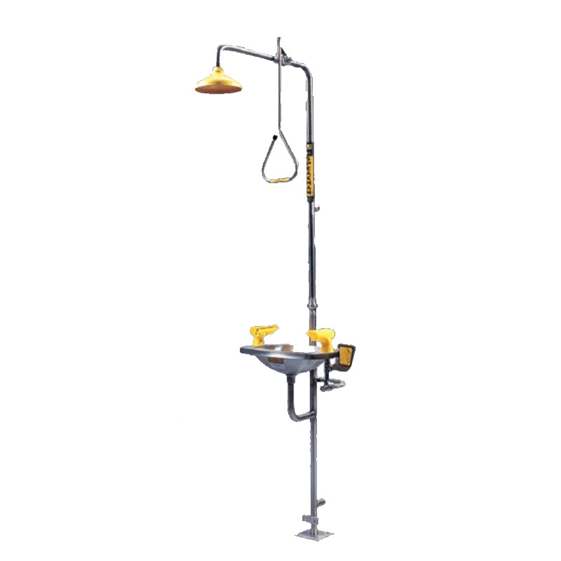 TRAFALGAR Emergency Combination Deluge Showers with Aerated Eye/Face Wash - GO Industrial - 858402