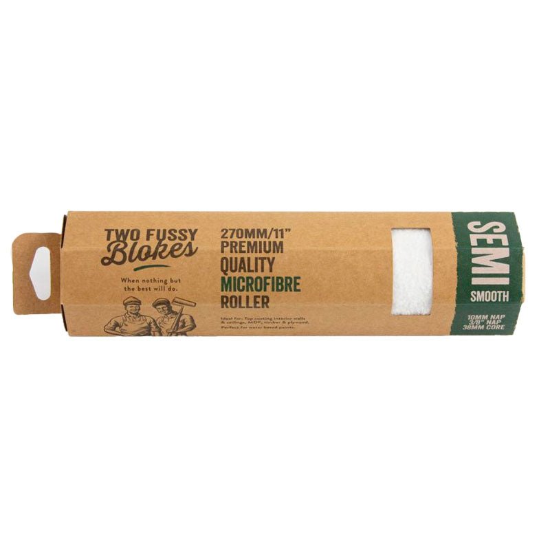 TWO FUSSY BLOKES 10mm Nap Microfibre Paint Roller 270mm - GO Industrial - MF - 270 - 10 - SGL