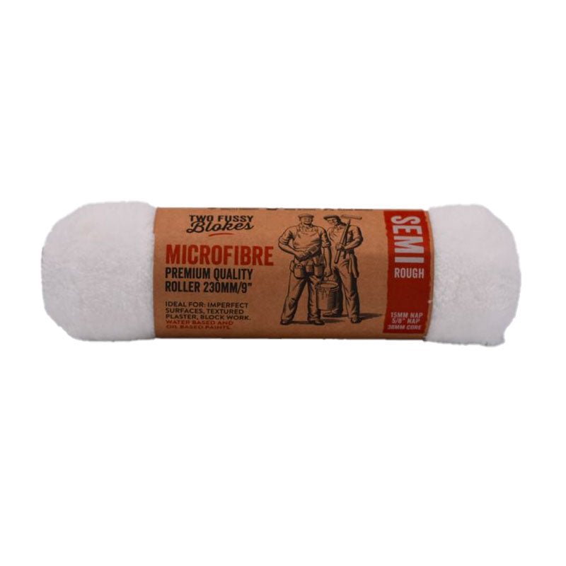 TWO FUSSY BLOKES 15mm Nap Microfibre Paint Roller 230mm - GO Industrial - MF - 230 - 15 - SGL