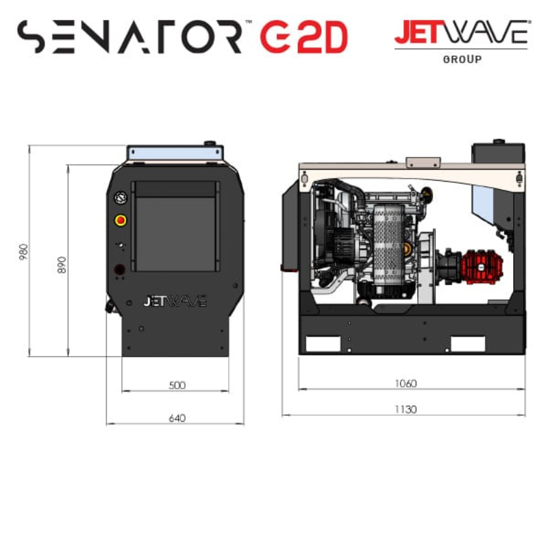 Jetwave Senator G2D 275 - 4000PSI 20lpm Diesel High Pressure Water Cleaner