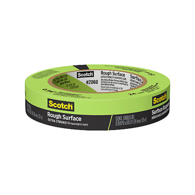 3M 2060 Rough Surface Painters Tape Green 24mm x 55m