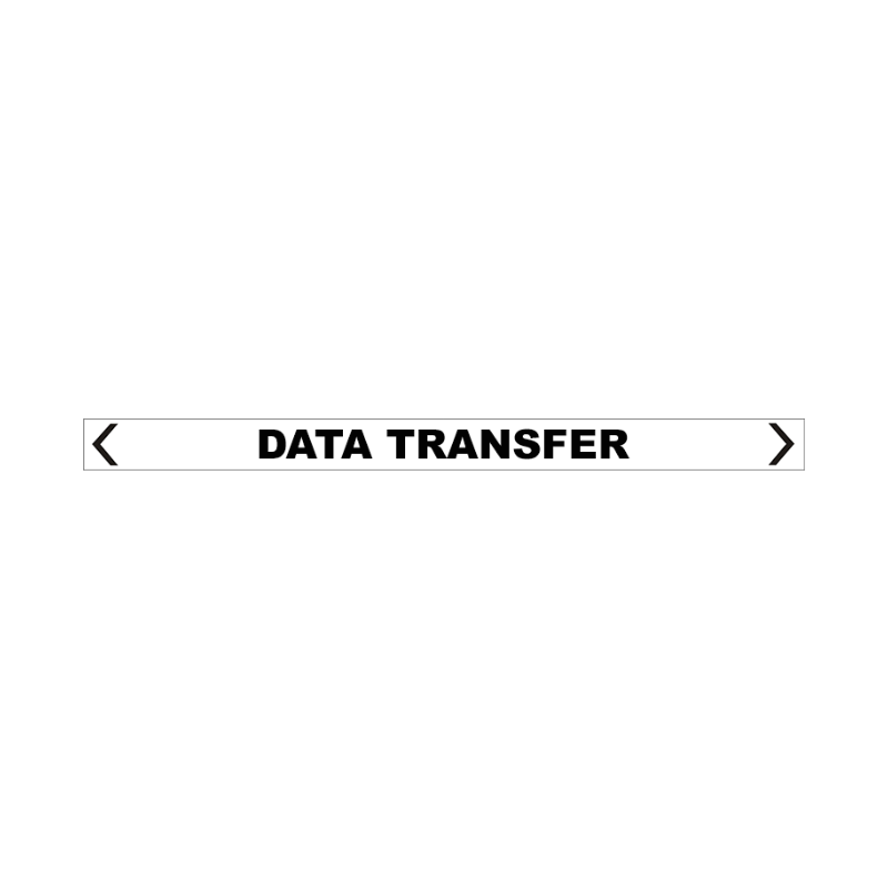 Brady Self Sticking Vinyl Pipe Marker Range - Data Transfer