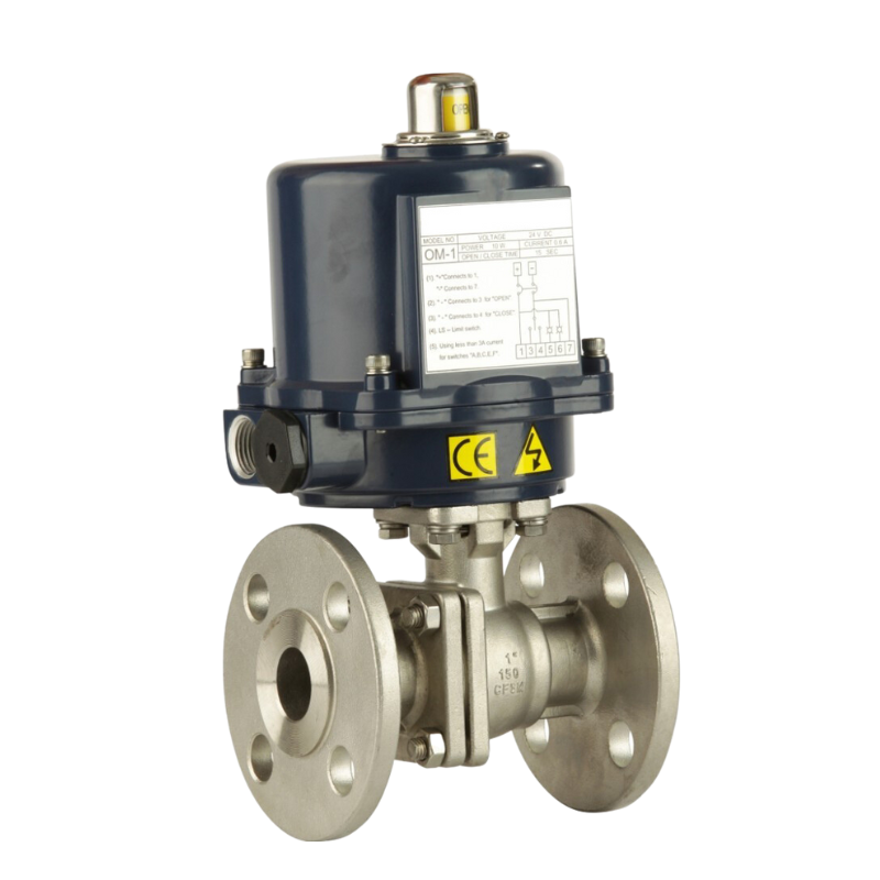 GO Ball Valve Actuated Electric Flanged ANSI 150# Full Bore Fire Safe 1/2" to 10" Range