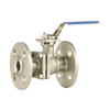 GO Ball Valve V Port 316 Stainless Full Bore 2 Piece Flanged ANSI 150  1/2