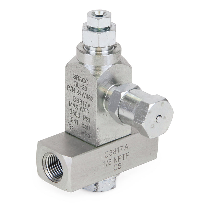 GL-32™ Grease Injector, Carbon Steel, 1-Injector Manifold, 1/8 in. BSPP x 6 mm