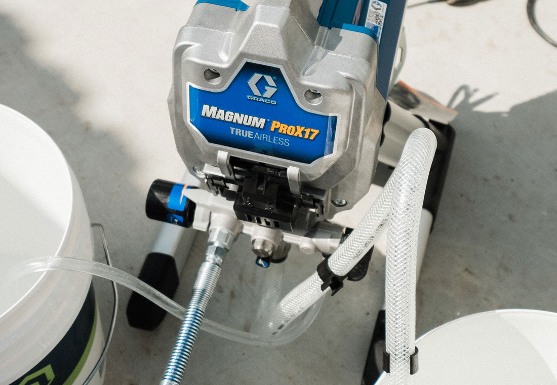 Your Renovation Partner: Built to Last | With its clever ProXChange stainless steel piston pump design, this model will continue spraying for many years, from one renovation to the next. Serviceable, with easy-to-change parts readily available.