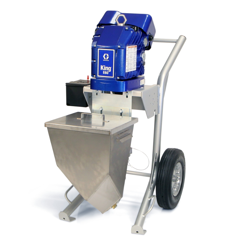 Graco King E60 Hazardous Location Heavy Fluids Heavy Duty Cart Hopper No Filter Gun Hose Whip Tip 273262