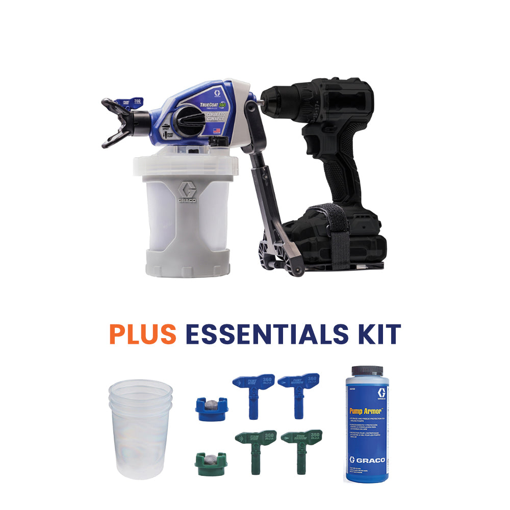 GRACO TrueCoat 360 Cordless Connect Paint Sprayer with Essentials Kit