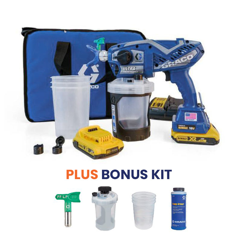 Graco Ultra Cordless Handheld Airless Sprayer with Bonus Kit 17N221-B