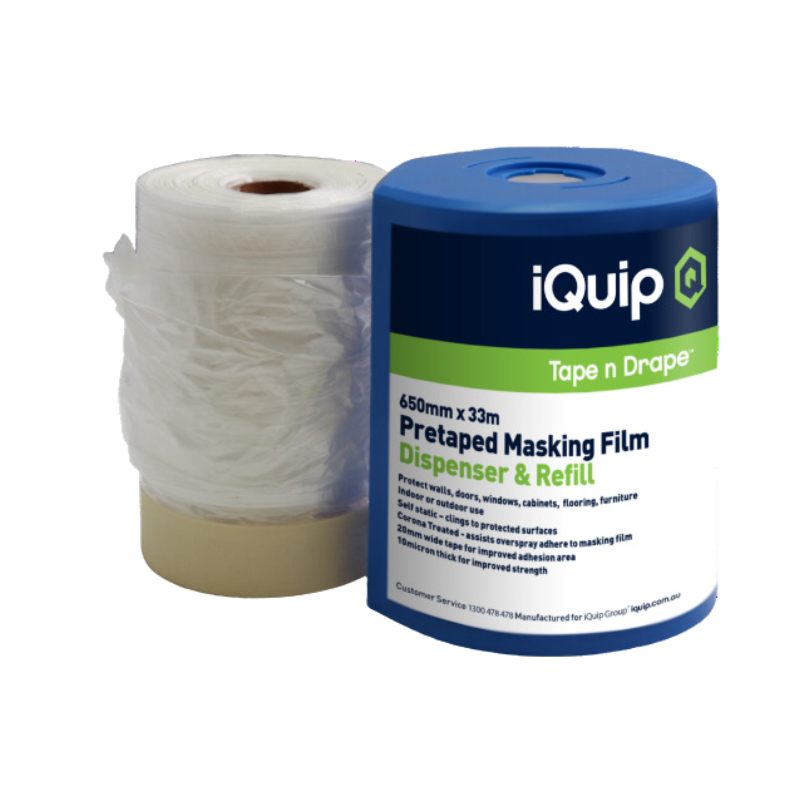 IQUIP Pre-taped Masking Film & Dispenser