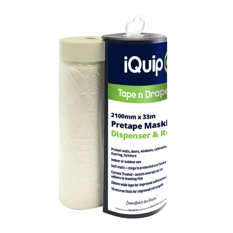 IQUIP Pre-taped Masking Film & Dispenser