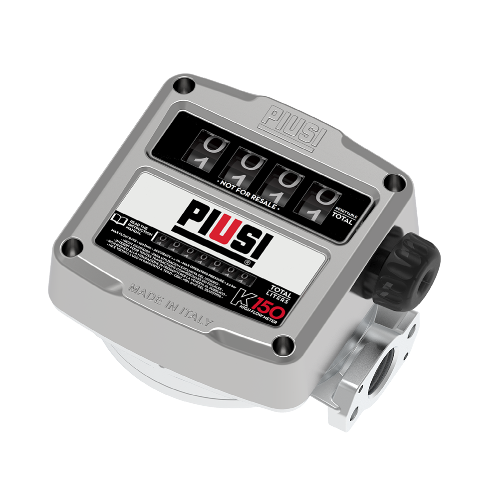 Adam by Piusi Meter K150 ATEX Mechanical DN25 FF 25-150lpm Litre Display