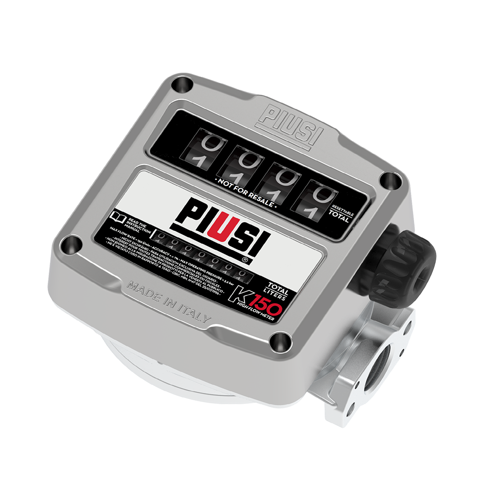 METER PIUSI K150 ATEX Mechanical DN25 FF 25-150lpm Litre Display suitable for use with Diesel or Petrol