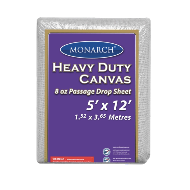 Monarch Drop Sheet Canvas 8oz 5'x12'