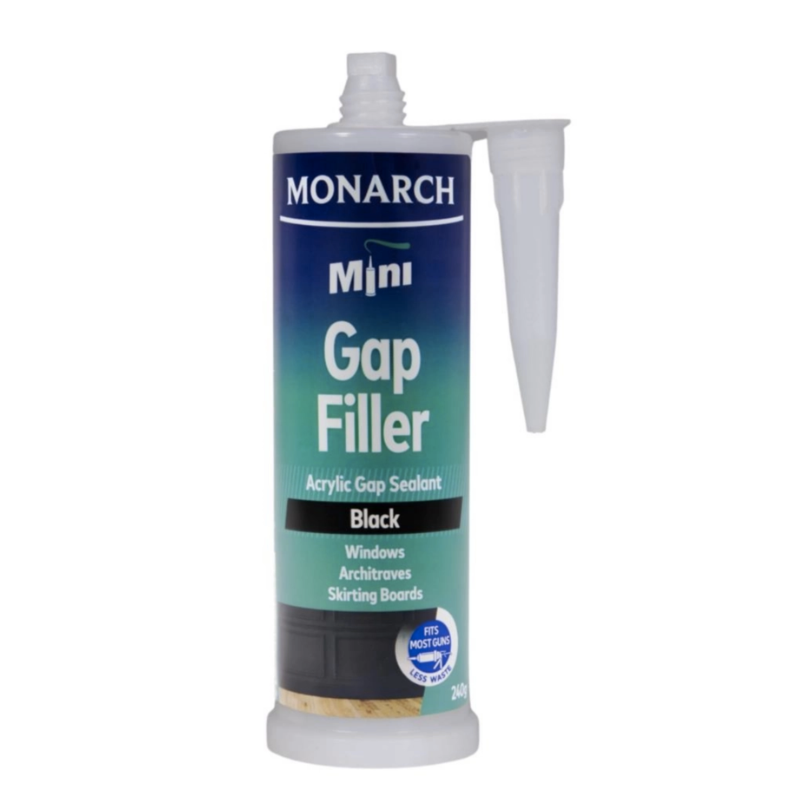 Monarch Mini Gap Filler Acrylic Sealant Black 240g - NEW