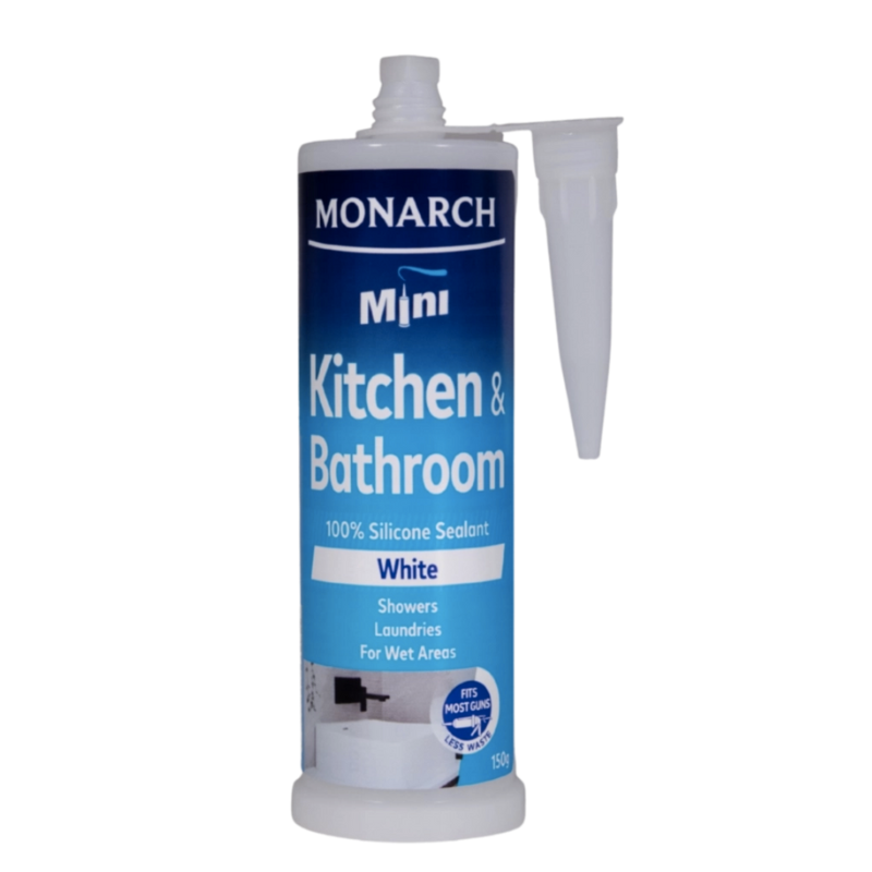 Monarch Mini Silicone Kitchen & Bathroom White 150g - NEW