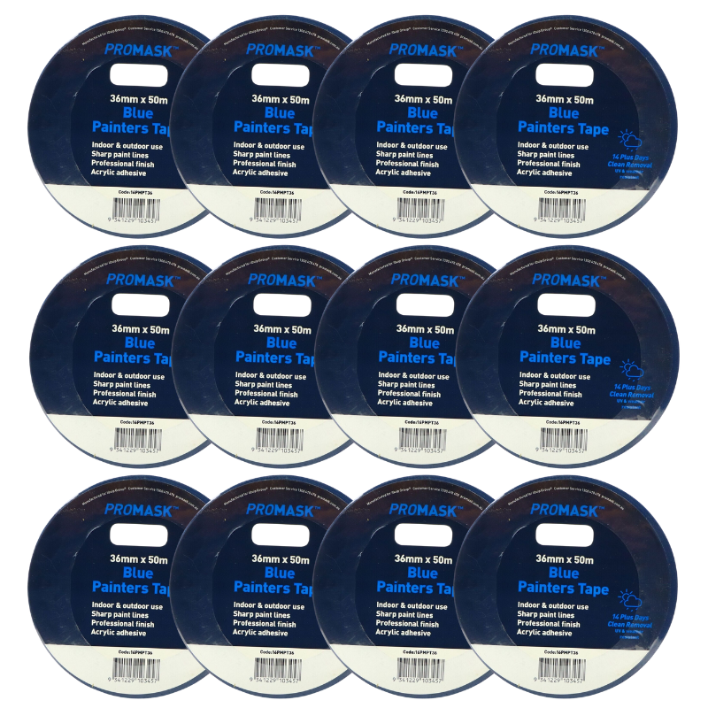 PROMASK Blue Painters Tape - 36mm x 50M