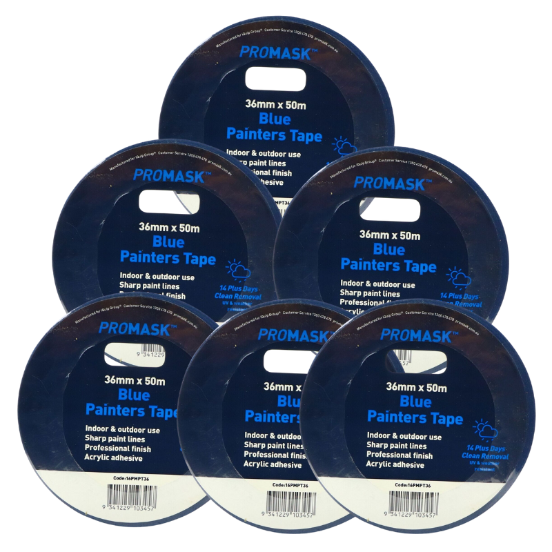 PROMASK Blue Painters Tape - 36mm x 50M