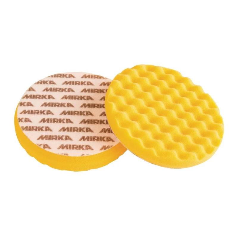 Mirka Polishing Foam Pad Ø 150mm Yellow Waffle 2-pack