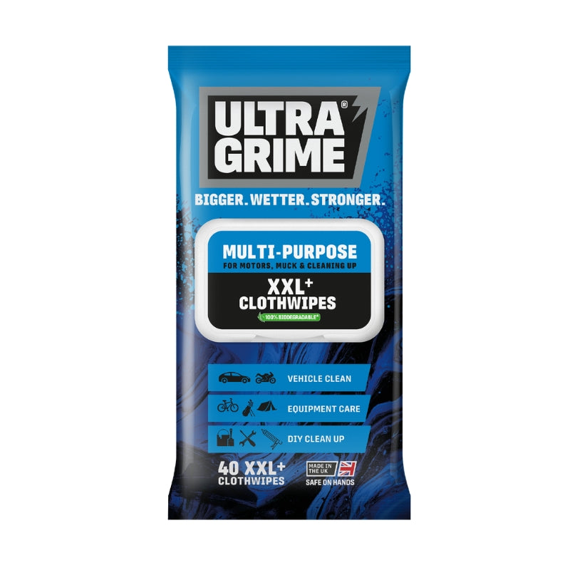 ULTRAGRIME Life XXL+ Multi-Purpose Cloth Wipes 40 Huge Wipes